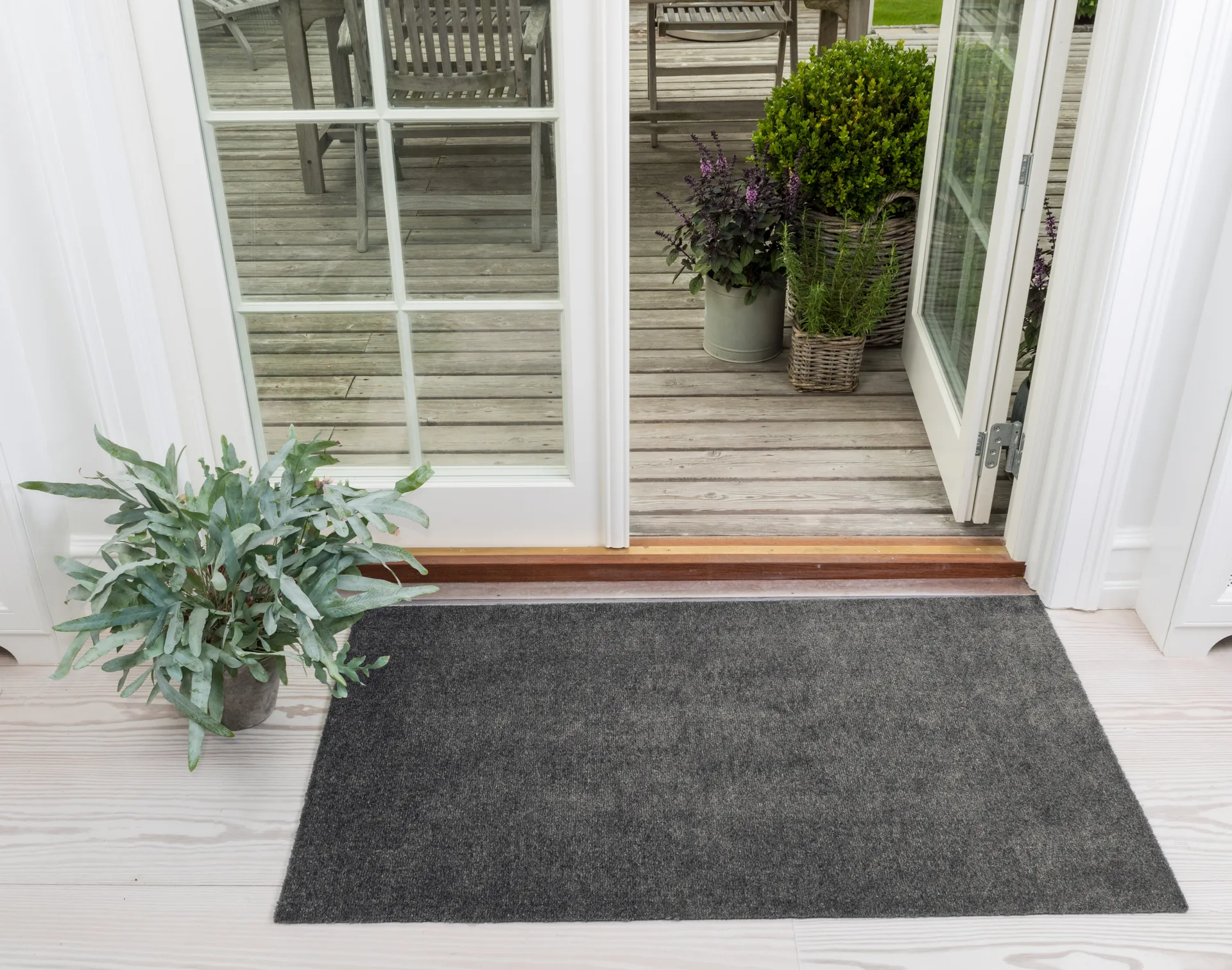 Unicolor gångmatta, Steelgrey, 67x120 cm tica copenhagen