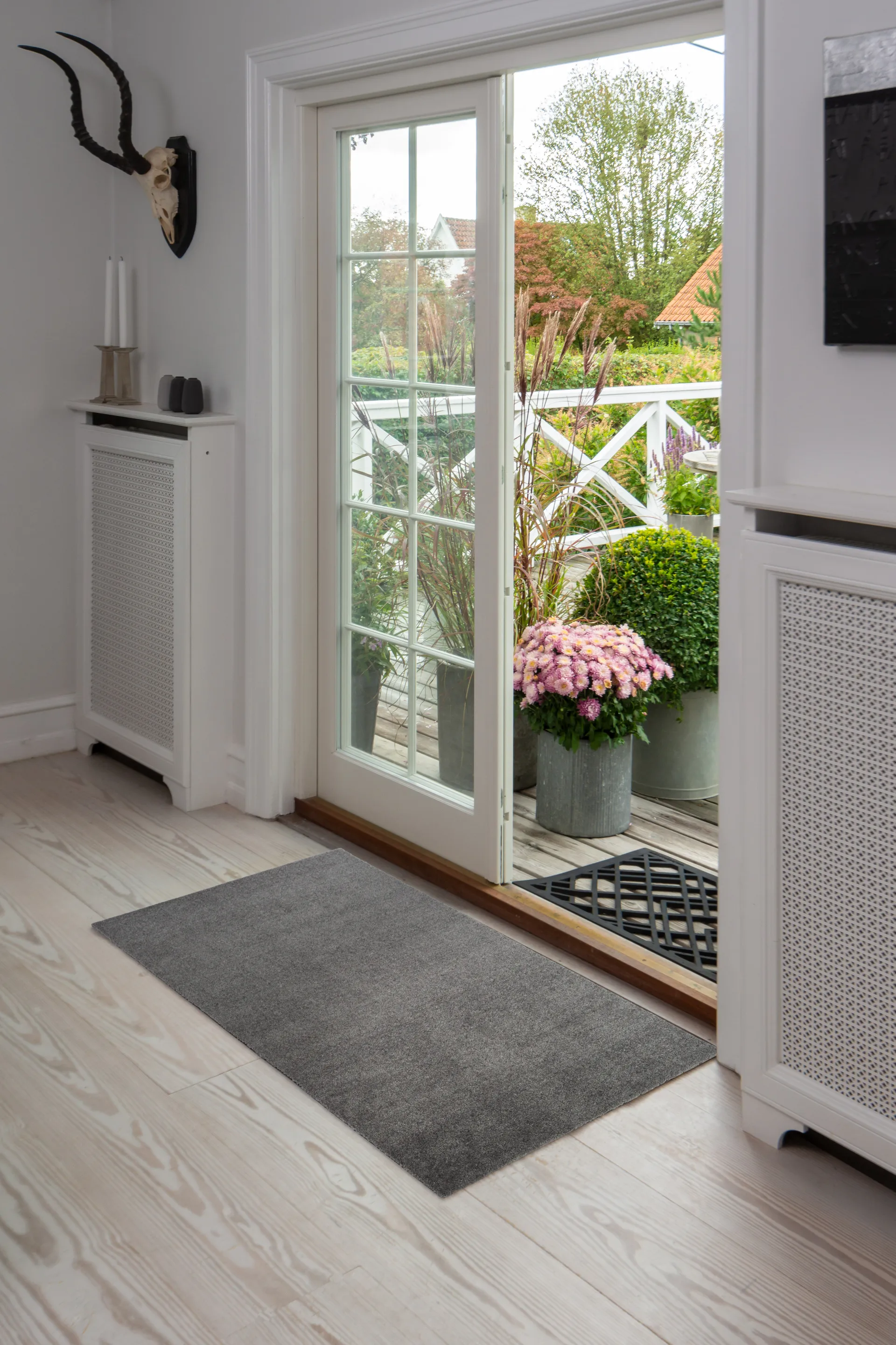 Unicolor gångmatta, Steelgrey, 67x120 cm tica copenhagen