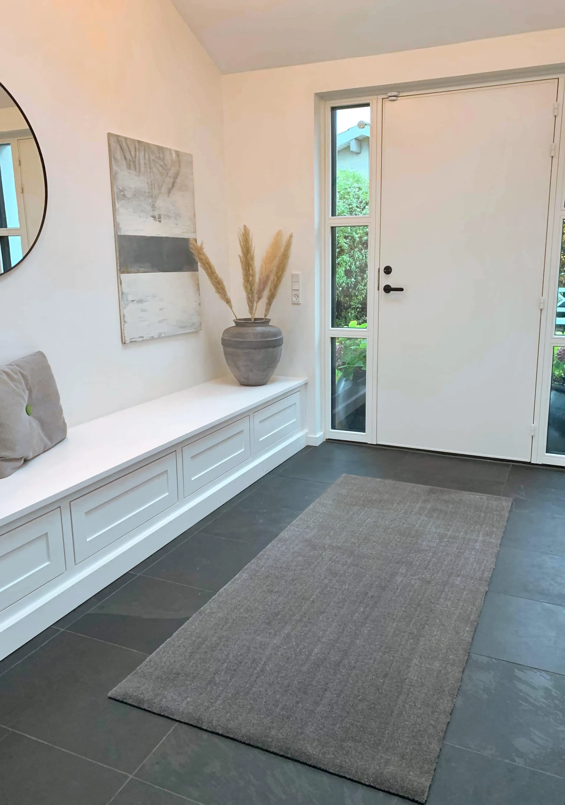 Unicolor gångmatta, Steelgrey, 90x200 cm tica copenhagen