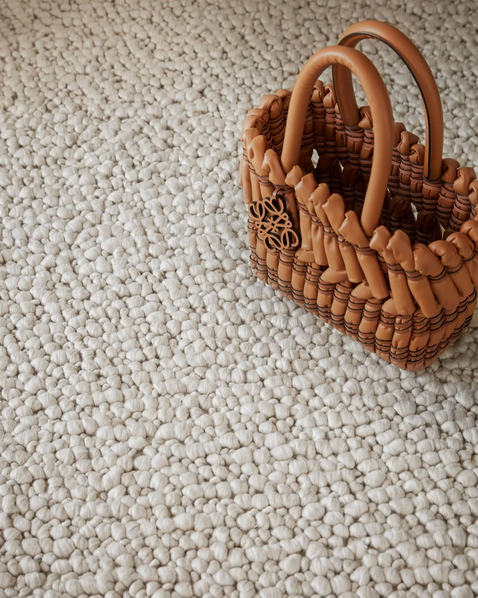 Andersdotter ullmatta, Beige-off white, 300x400 cm Tinted