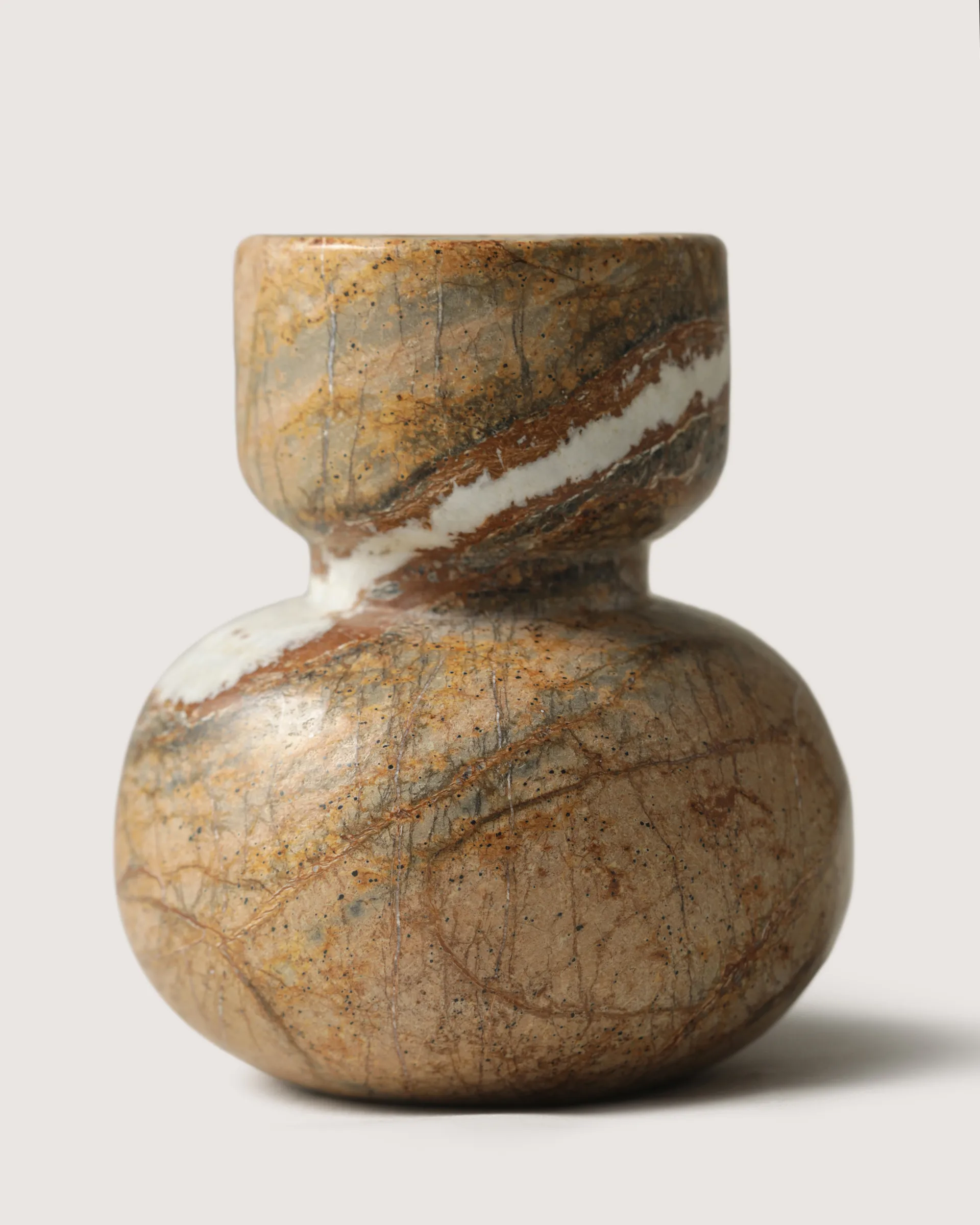 Asker ljusstake 10 cm, Red Tinted