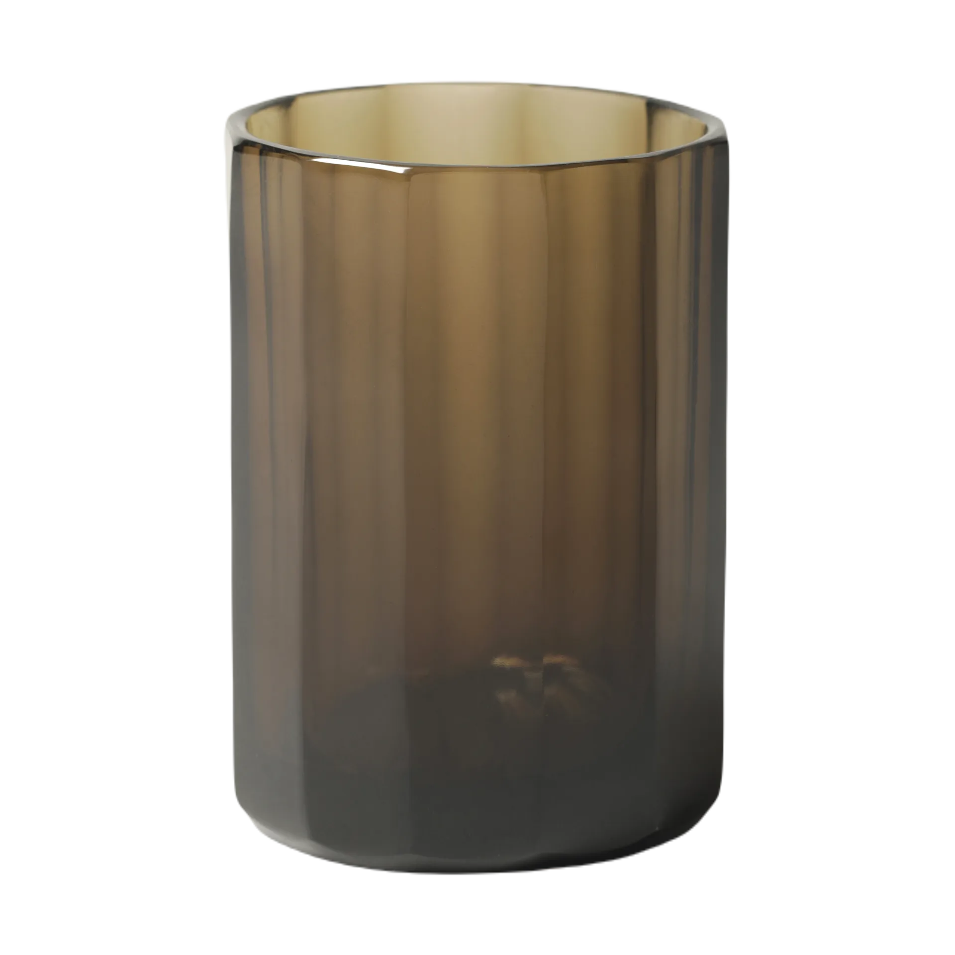 Aspelin ljuslykta Ø8x11 cm, Brown Tinted