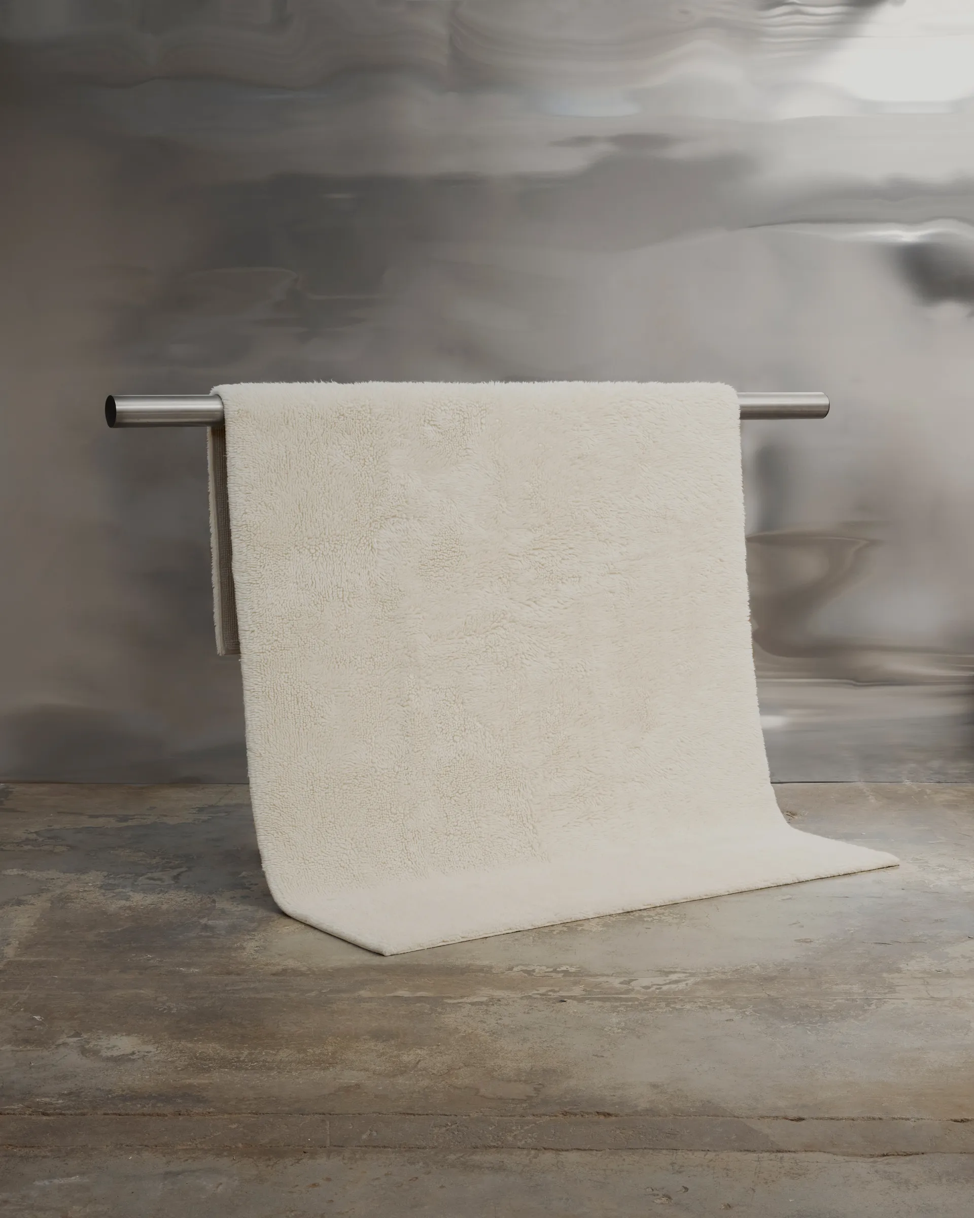 Bergius ullmatta 170x240 cm, Offwhite Tinted
