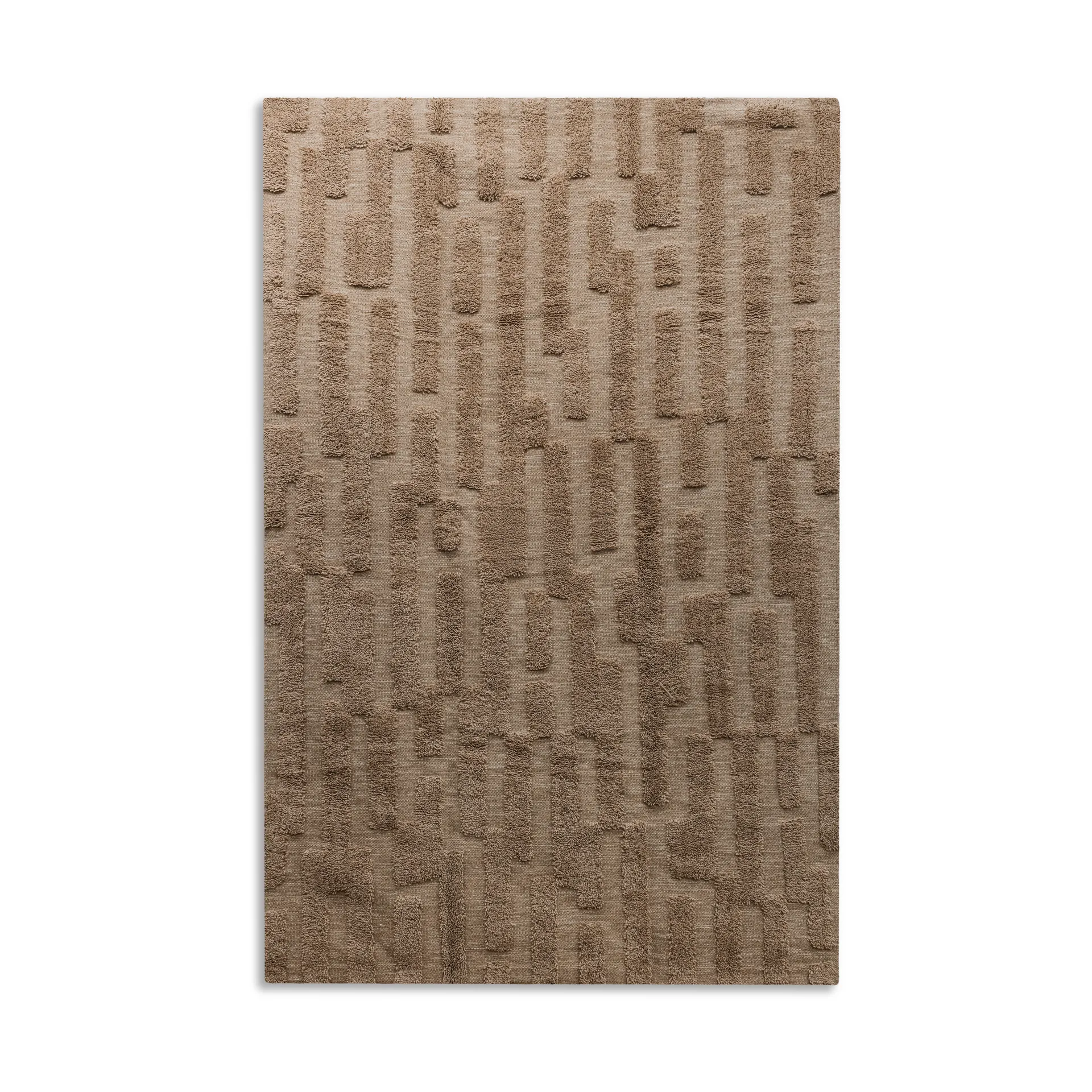 Bielke ullmatta 170x240 cm, Dark beige Tinted