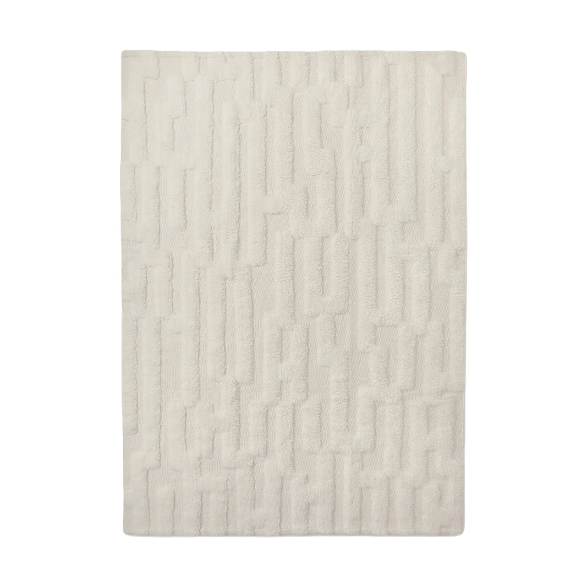 Bielke ullmatta 190x290 cm, Offwhite Tinted