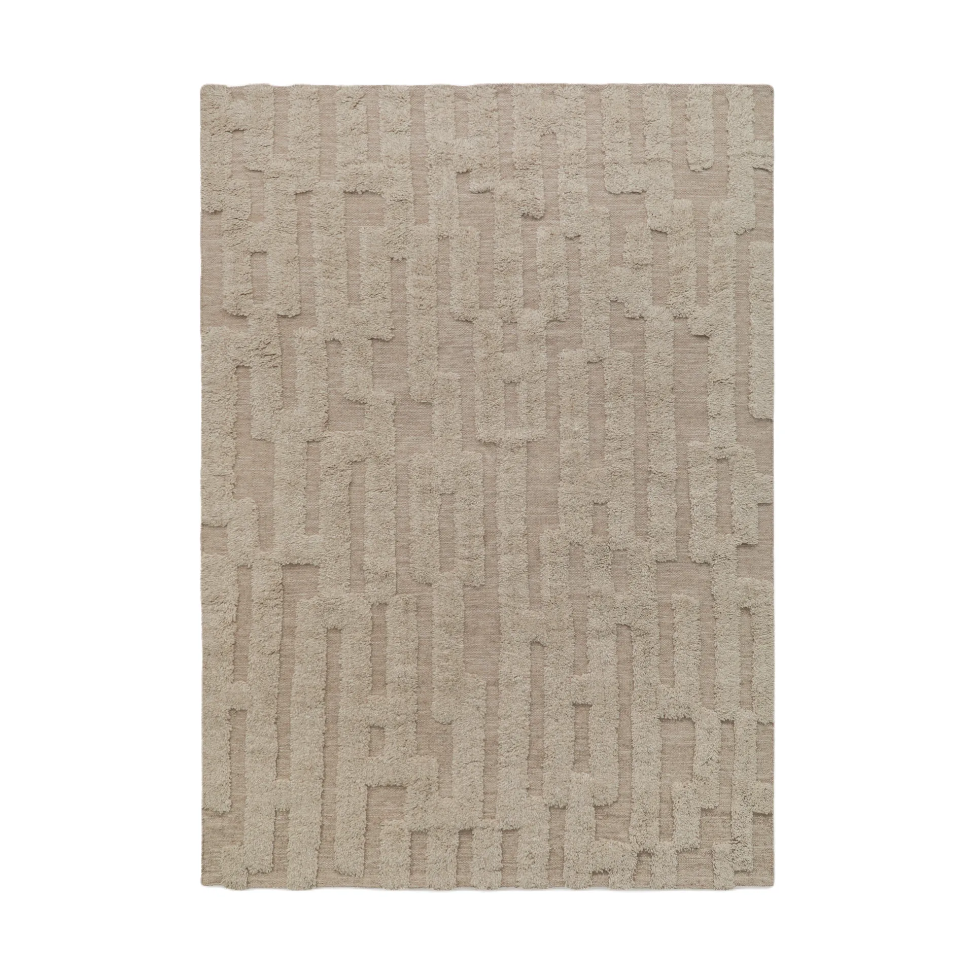 Bielke ullmatta 200x300 cm, Beige-melange Tinted