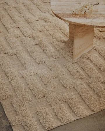 Bielke ullmatta 200x300 cm - Beige-melange - Tinted