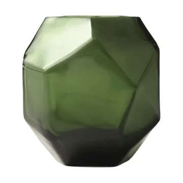 Bjork ljuslykta Ø9x10 cm - Green - Tinted