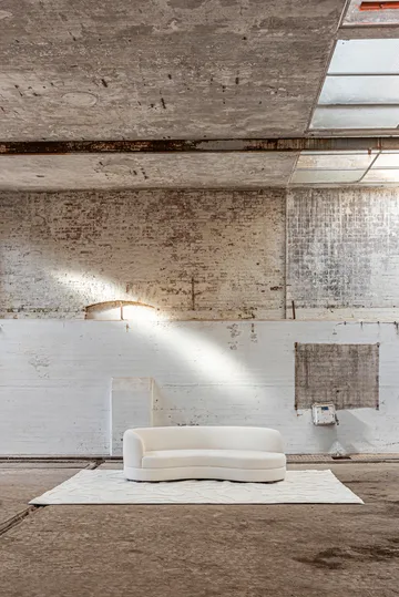 Delon soffa - Bouclé off-white - Tinted