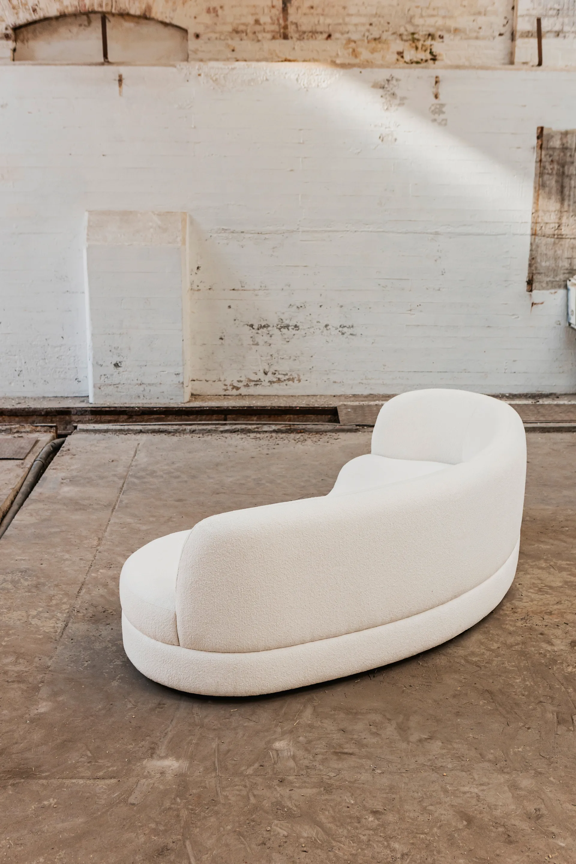 Delon soffa, Bouclé off-white Tinted