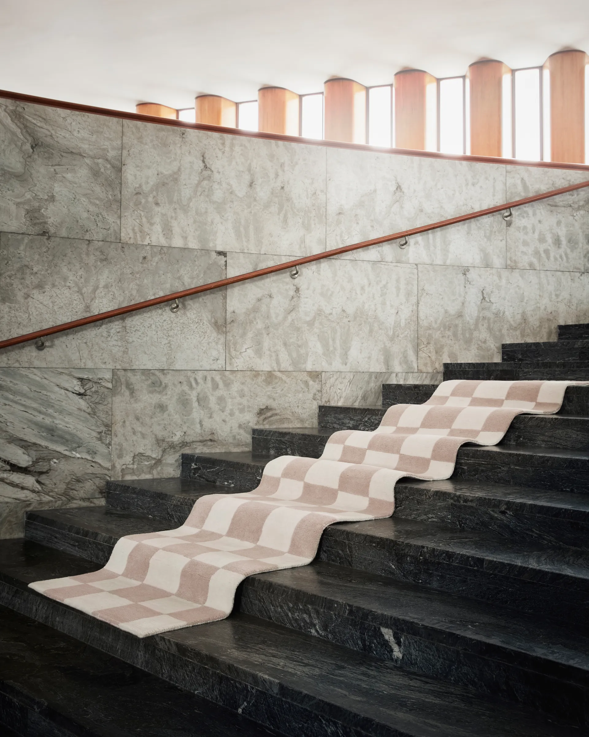 Hafstrom gångmatta ull 80x300 cm, Beige-white Tinted