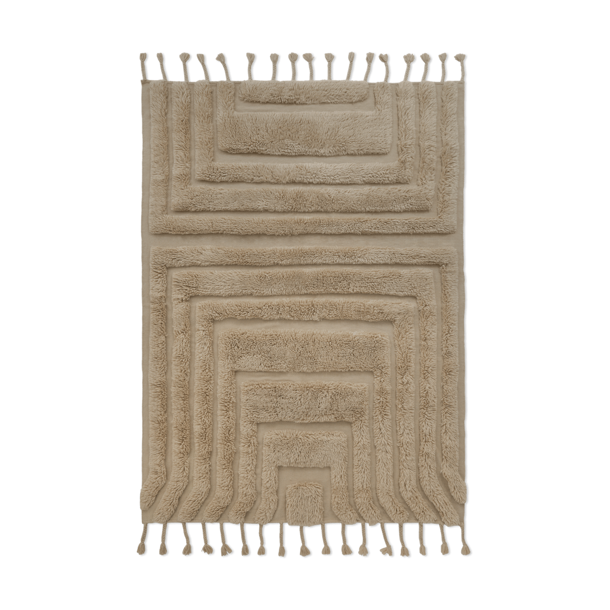 Tinted Kask ullmatta 200x300 cm Beige | Skandinavisk Design | Lugg- & Ryamattor | Beige