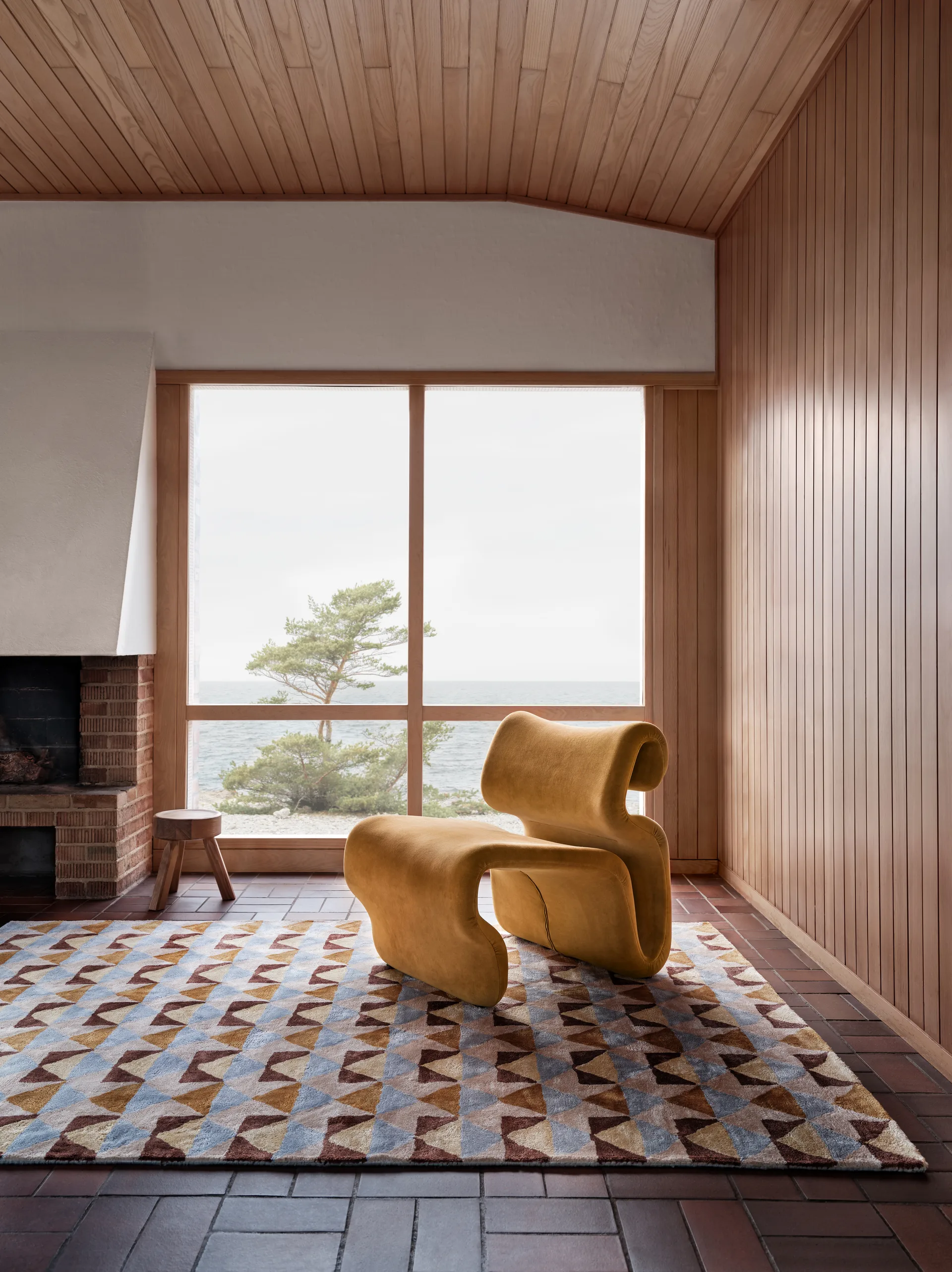 Mellin viskosmatta 200x300 cm, Multi Tinted