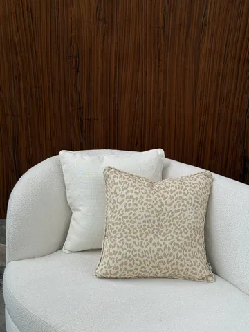 Norell prydnadskudde - Leopard beige-off white, 50x50 cm - Tinted