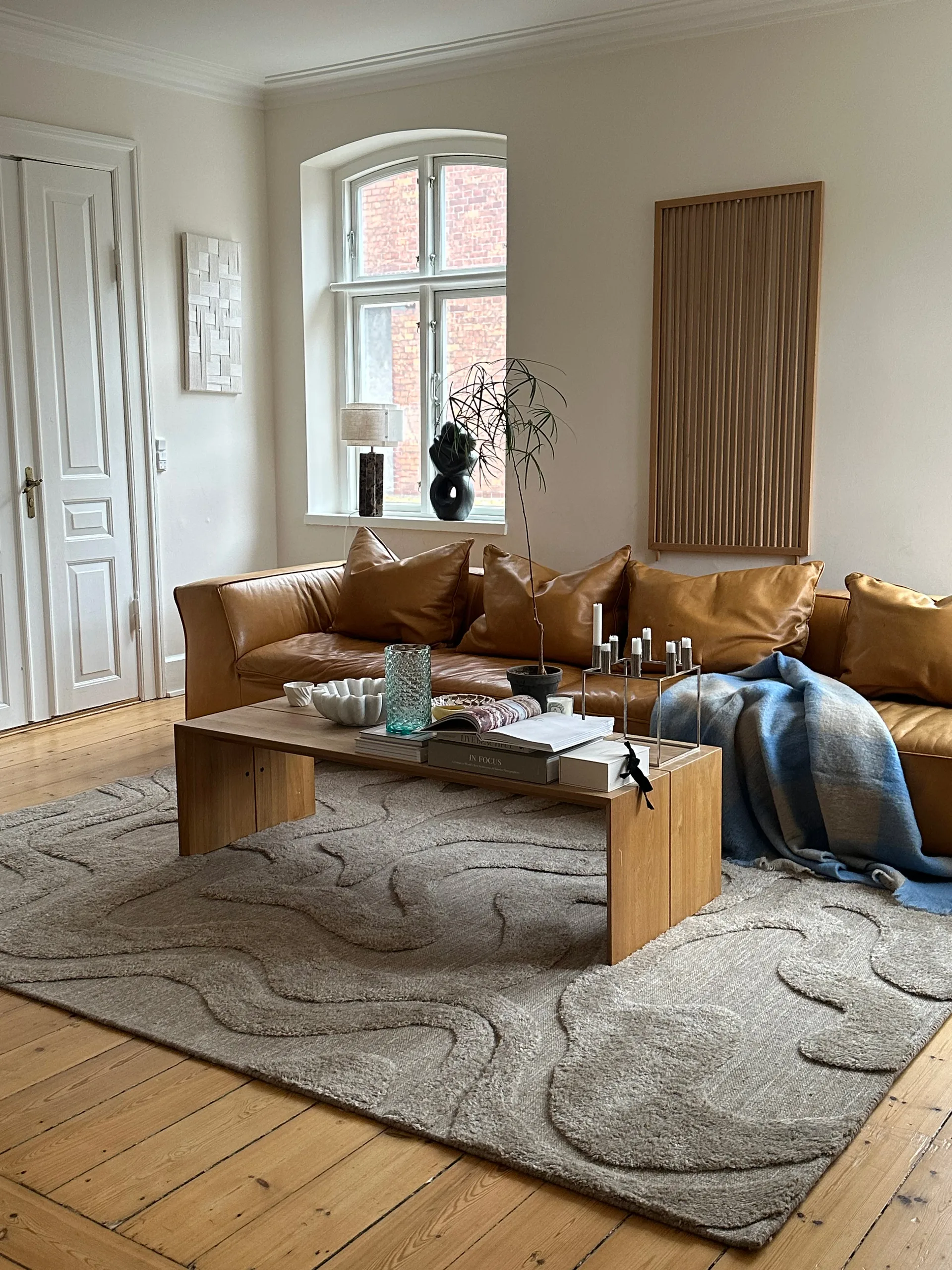 Norlander ullmatta 200x300 cm, Beige-melange Tinted