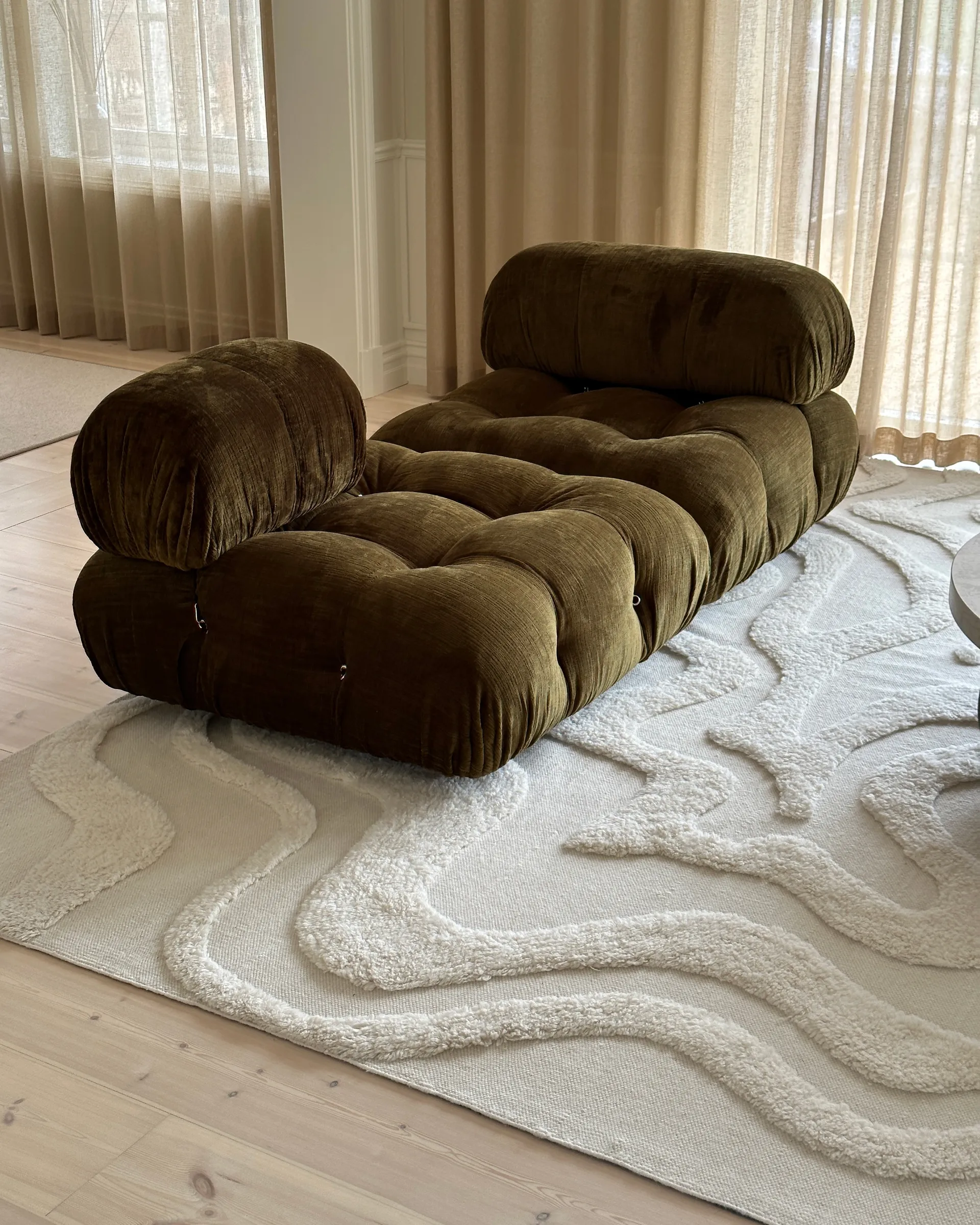 Norlander ullmatta 260x350 cm, Offwhite Tinted