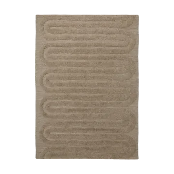 Riklund ullmatta 160x230 cm - Beige-melange - Tinted