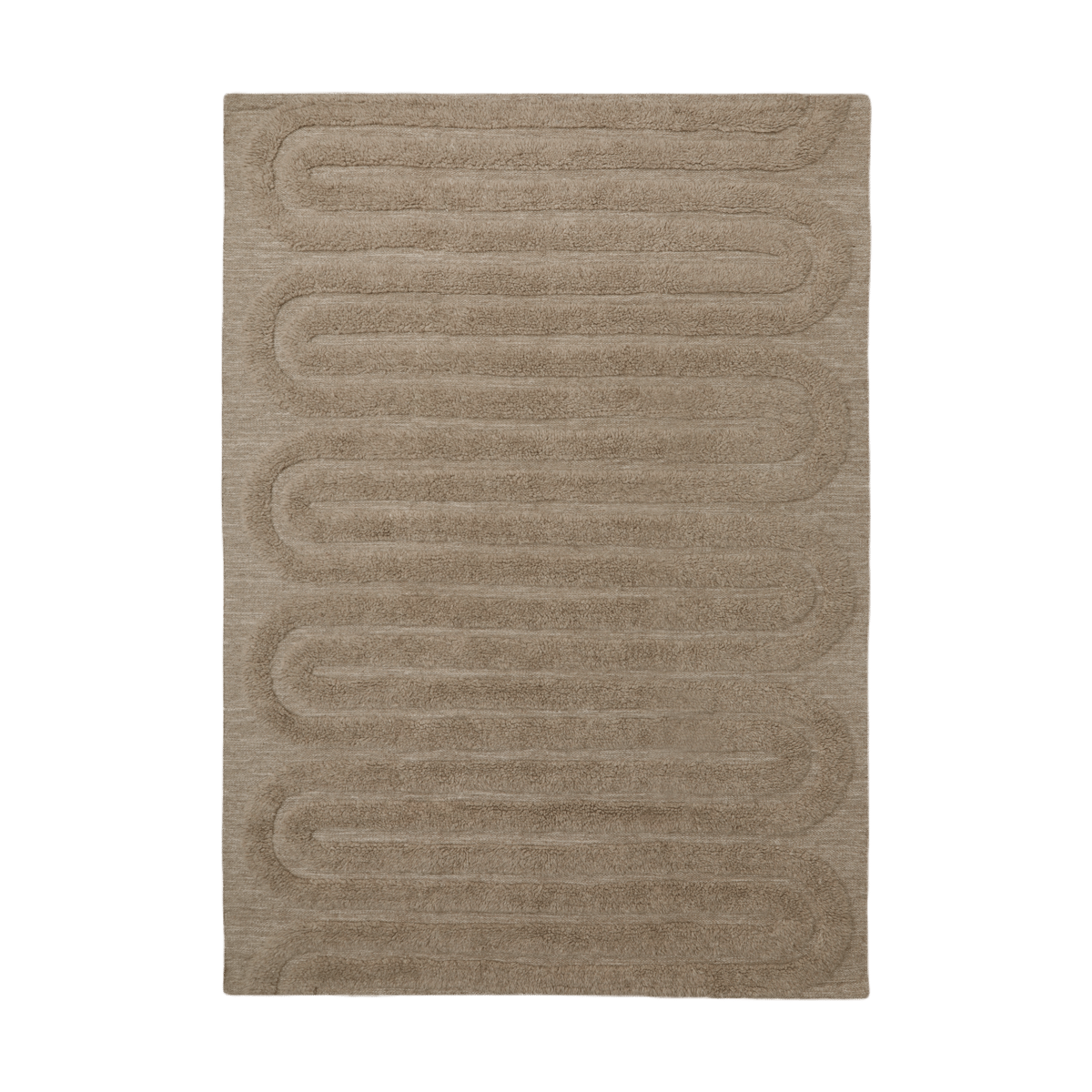 Tinted Riklund ullmatta 190x290 cm Beige-melange | Skandinavisk Design | Lugg- & Ryamattor | Beige