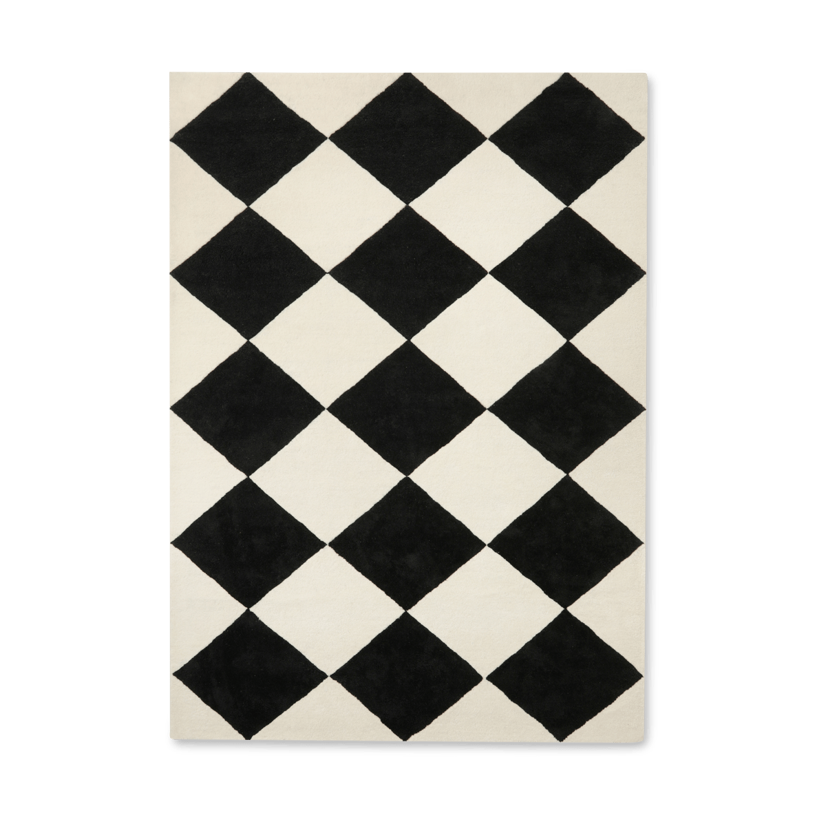Tinted Tenman ullmatta 170x240 cm Black-white | Skandinavisk Design | Ullmattor | Svart