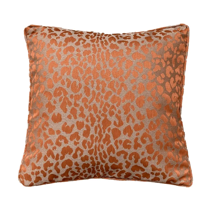 Vildklint leopard kuddfodral - Rust, 50x50 cm - Tinted