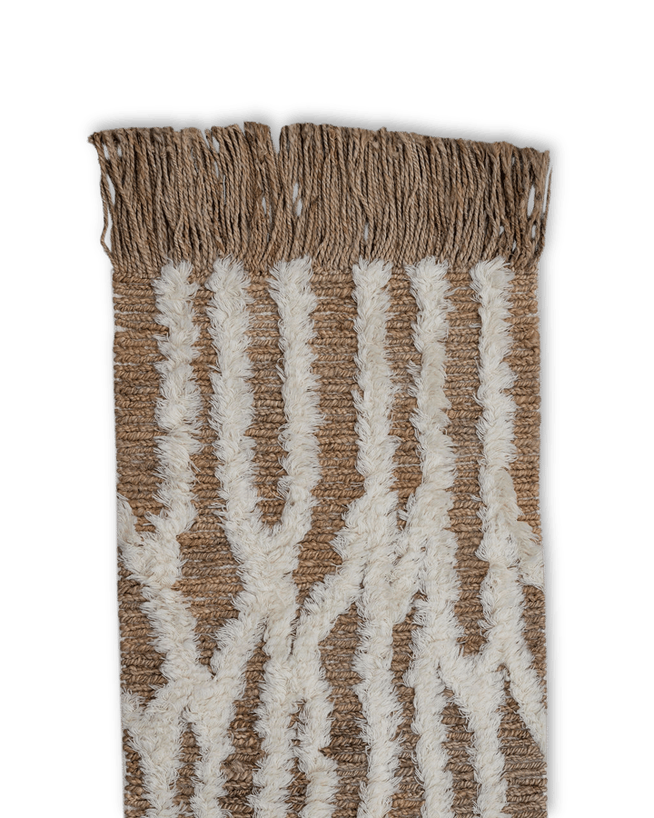 Wahl gångmatta jute 80x250 cm - Brown-offwhite - Tinted