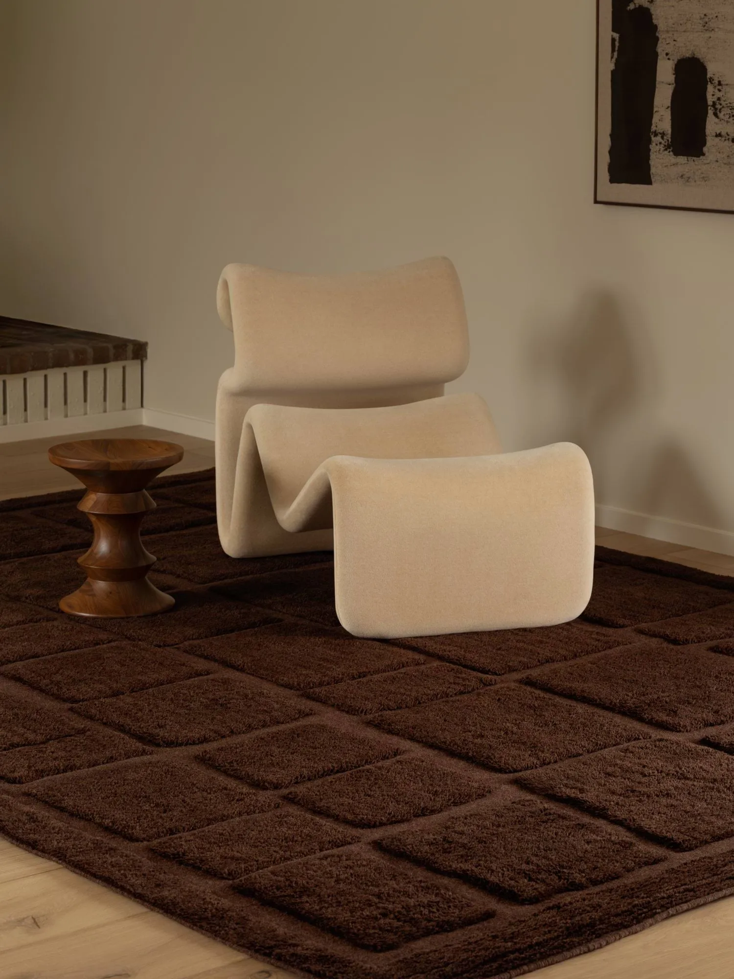 Wandel ullmatta, Brown, 250x350 cm Tinted