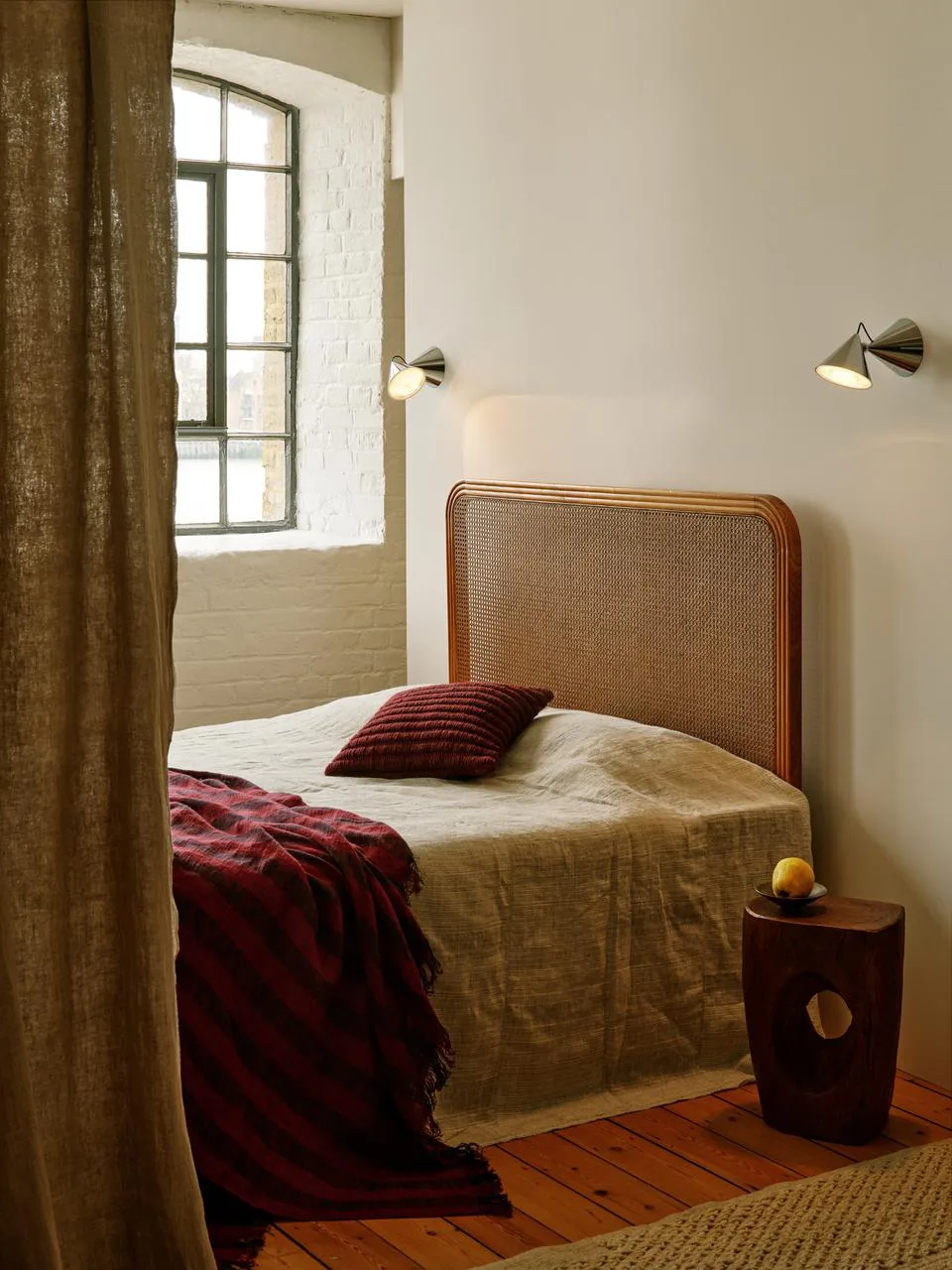 Band pläd 160x200 cm, Burgundy & Black Tom Dixon