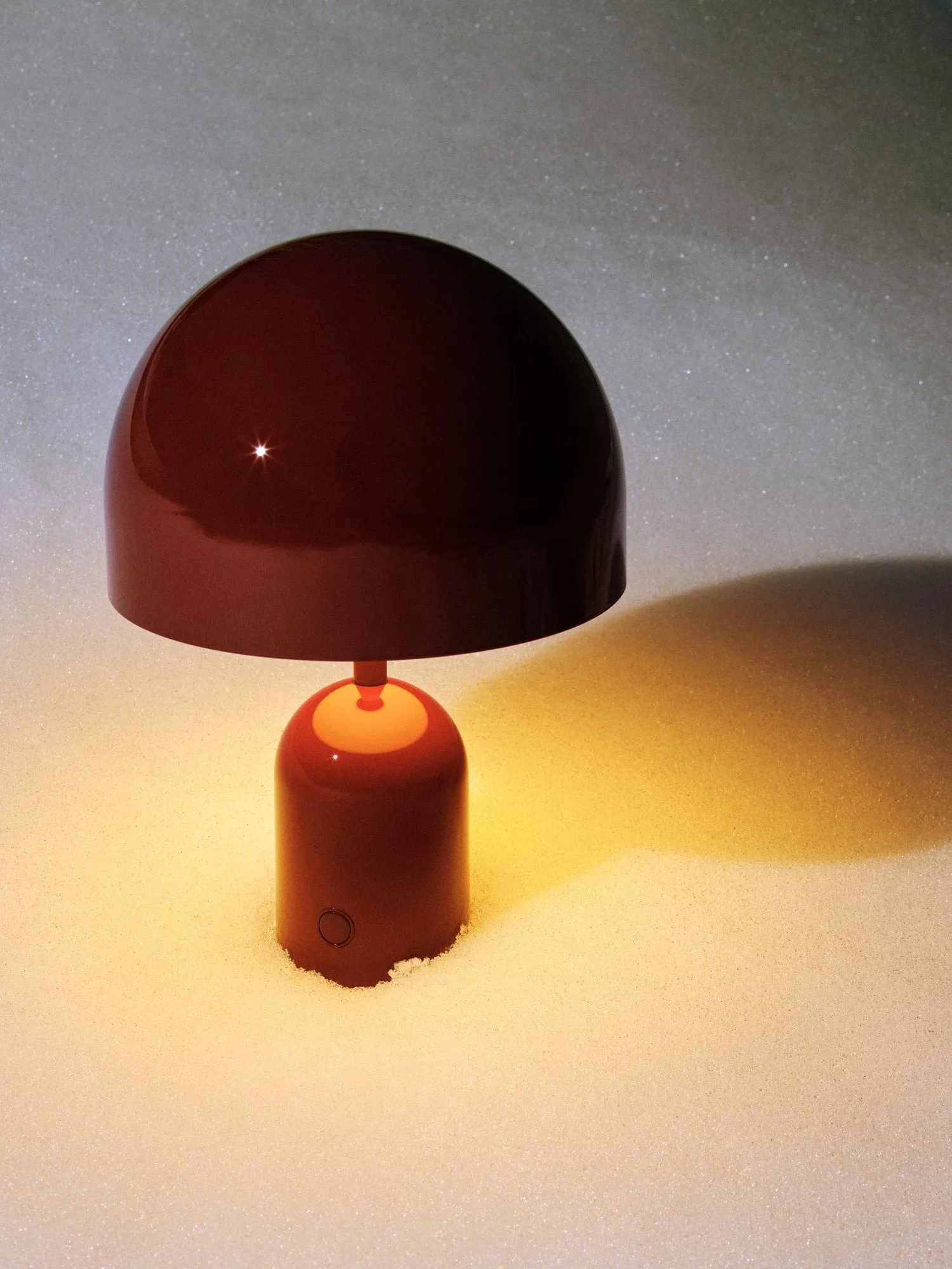 Bell Portabel LED bordslampa 28 cm v.2, Burgundy Tom Dixon
