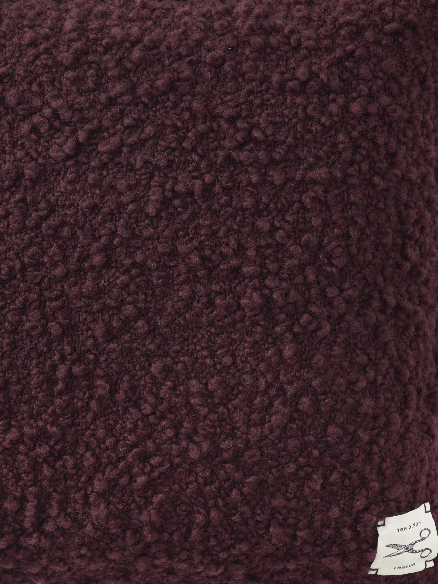 Bobble kudde 45x45 cm, Burgundy Tom Dixon
