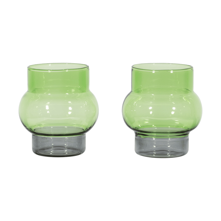 Bump Short drickglas 2-pack - Green - Tom Dixon