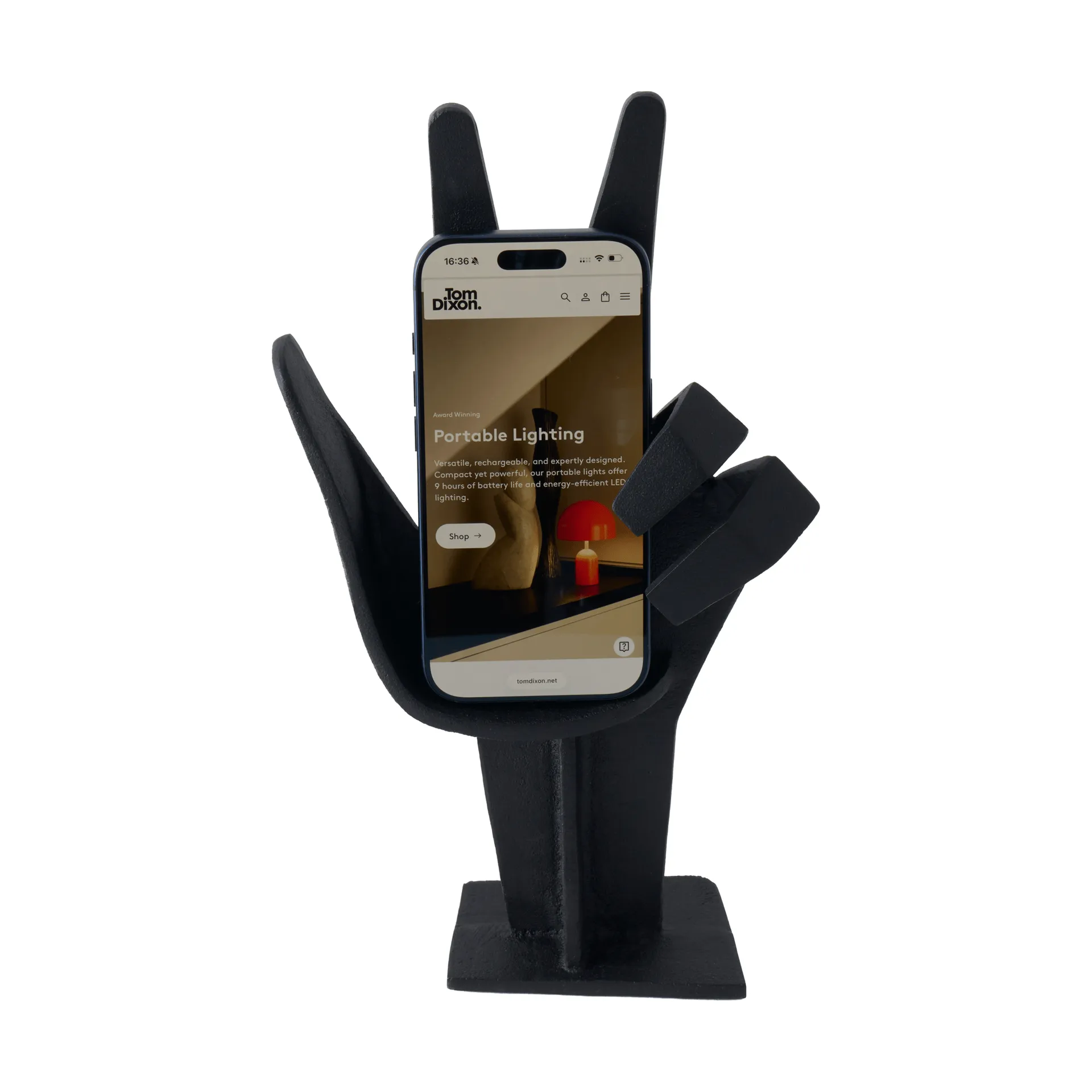 Cast Iron hand, Black, 29,8x6,5 cm Tom Dixon