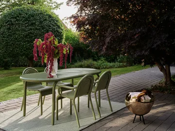 Groove Obround matbord - Moss, 86x186 cm - Bordsskiva - Tom Dixon