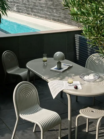 Groove Obround matbord - Putty, 86x186 cm - Bordsskiva - Tom Dixon