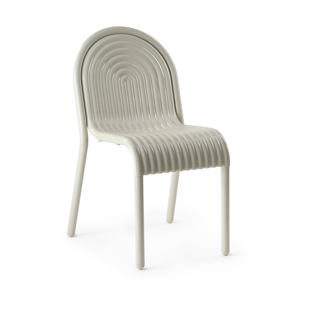 Tom Dixon Groove stol Putty | Skandinavisk Design | Trädgårdsstolar | Beige