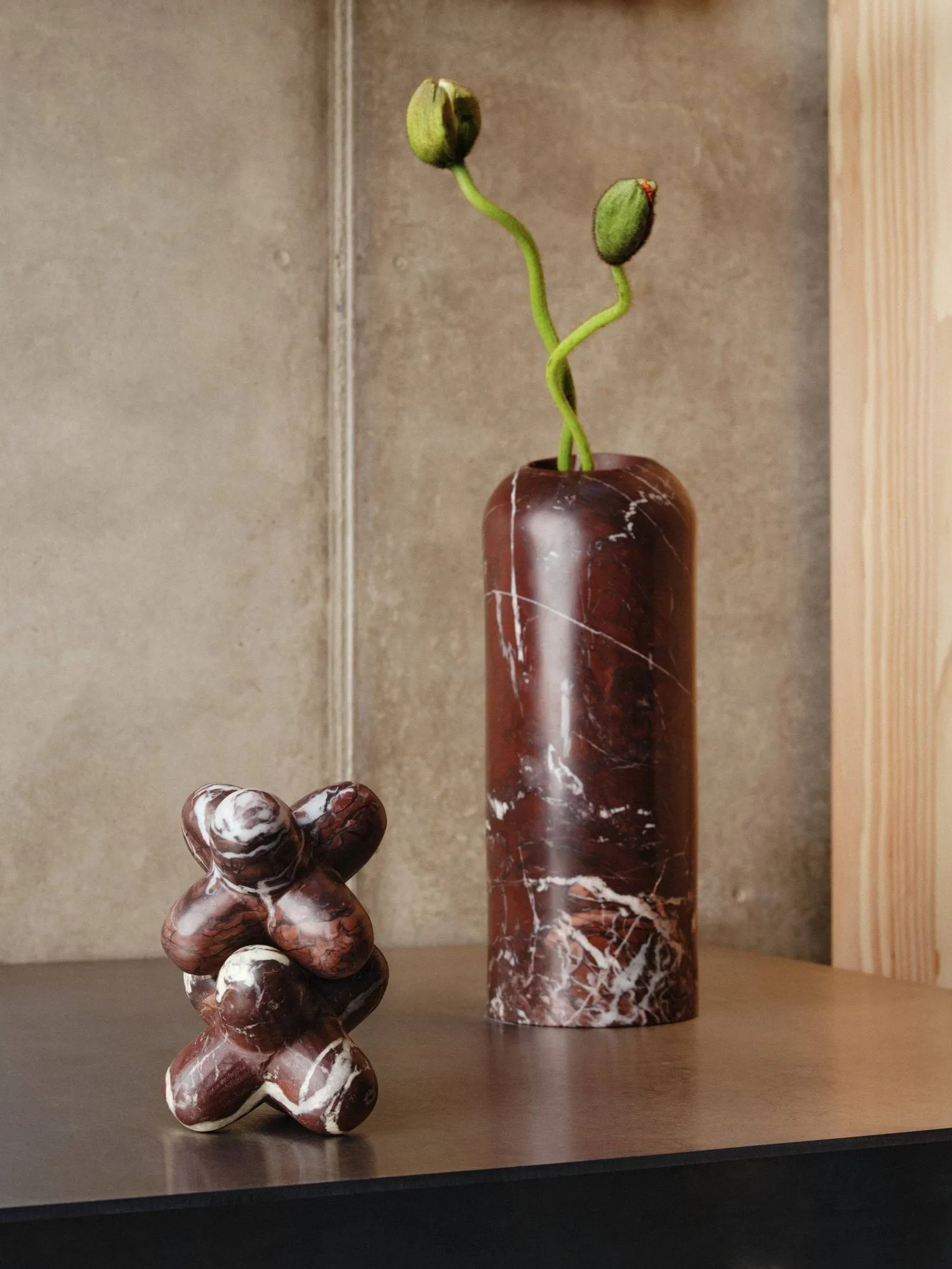 Jack dekorationsobjekt, Flamingo marble, 10x8,5 cm Tom Dixon