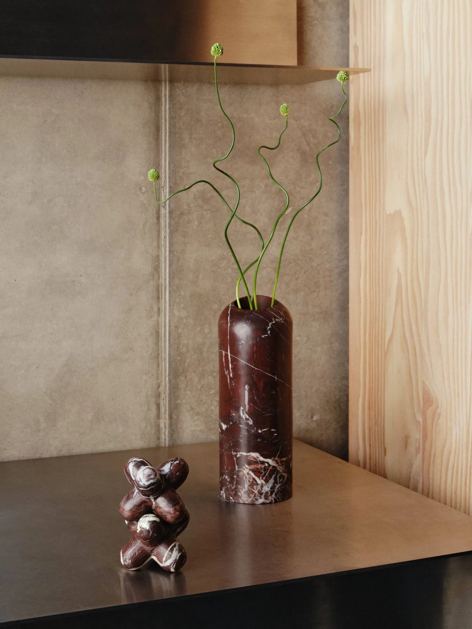 Jack dekorationsobjekt, Flamingo marble, 10x8,5 cm Tom Dixon