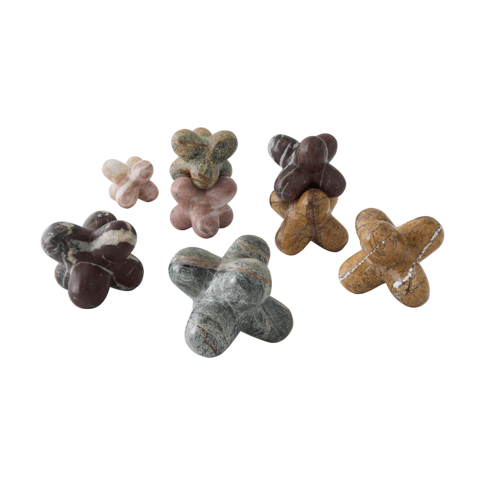 Jack dekorationsobjekt, Forest brown marble, 10x8,5 cm Tom Dixon