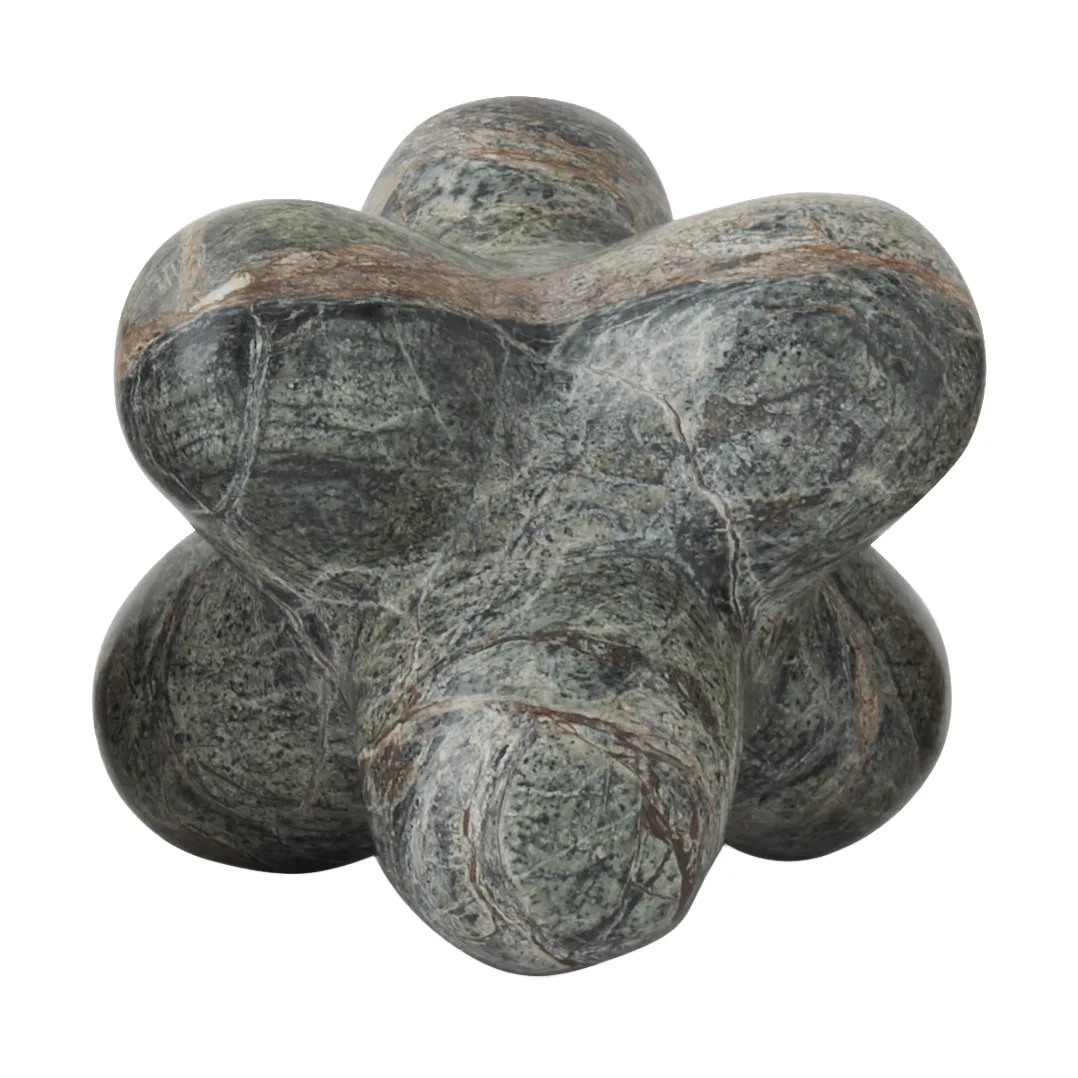 Jack dekorationsobjekt, Forest green marble, 10x8,5 cm Tom Dixon