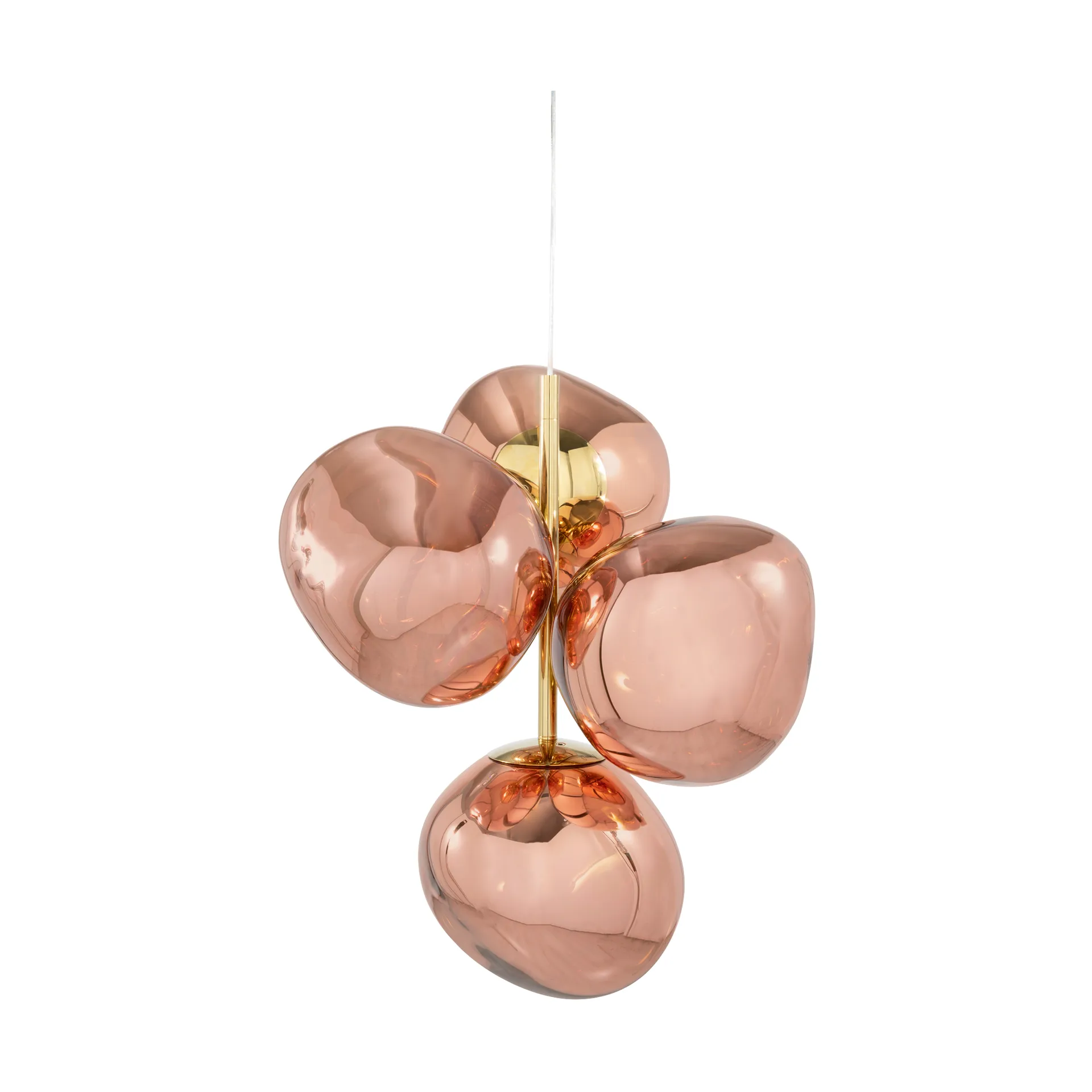 Melt Chandelier mini takkrona LED 63,4 cm, Copper Tom Dixon