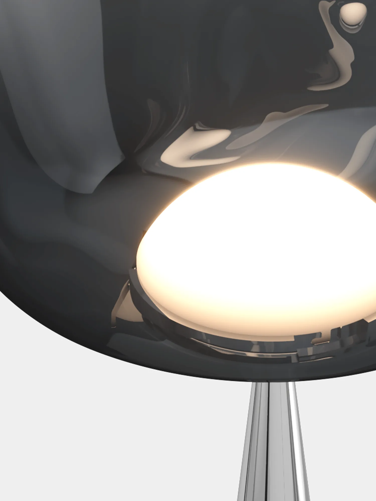 Melt Cone fat golvlampa LED 174,5 cm, Nickel-silverfärgad Tom Dixon