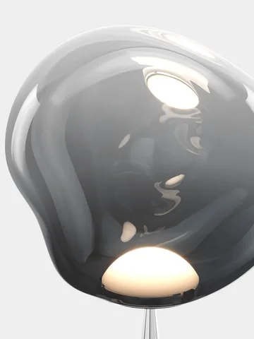 Melt Cone fat golvlampa LED 174,5 cm - Nickel-silverfärgad - Tom Dixon