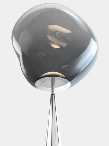 Melt Cone fat golvlampa LED 174,5 cm - Nickel-silverfärgad - Tom Dixon
