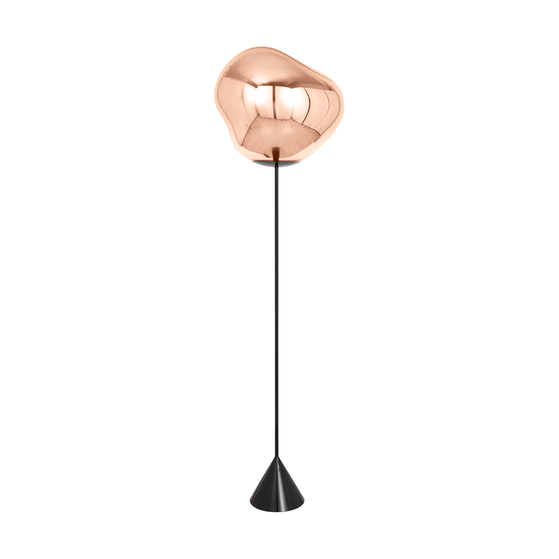 Melt Cone slim golvlampa LED 180 cm, Copper Tom Dixon