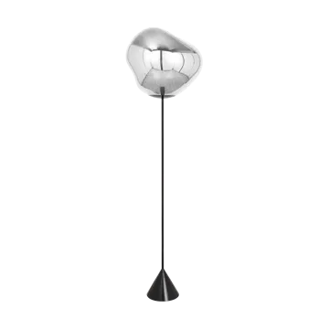 Melt Cone slim golvlampa LED 180 cm - Silver - Tom Dixon