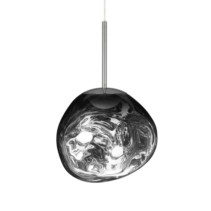Melt pendel LED - Chrome (krom), mini 27x28 cm - Tom Dixon