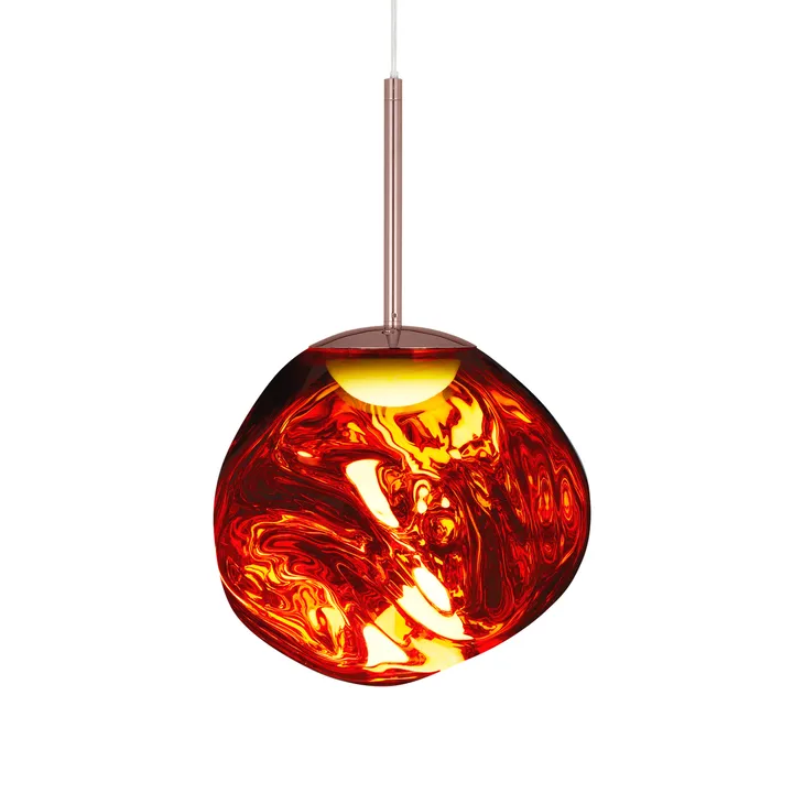 Melt pendel LED - Copper (koppar), mini 27x28 cm - Tom Dixon