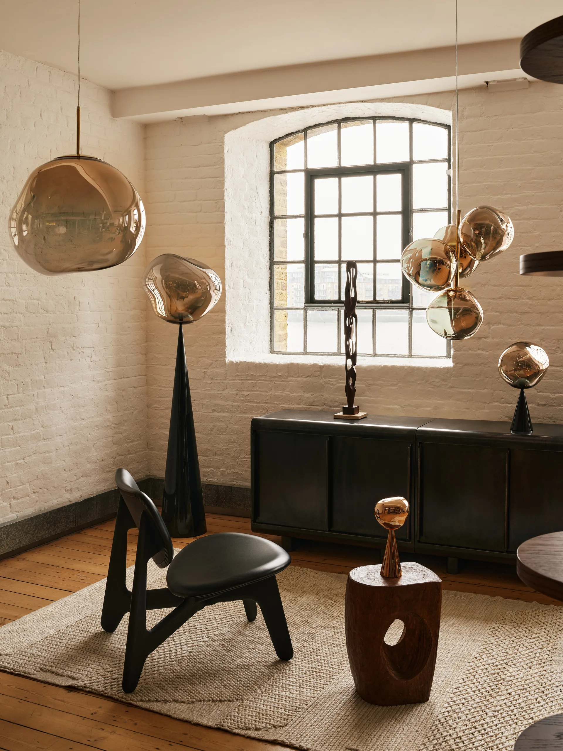 Melt Portable LED bordslampa 28,5 cm, Bronze Tom Dixon