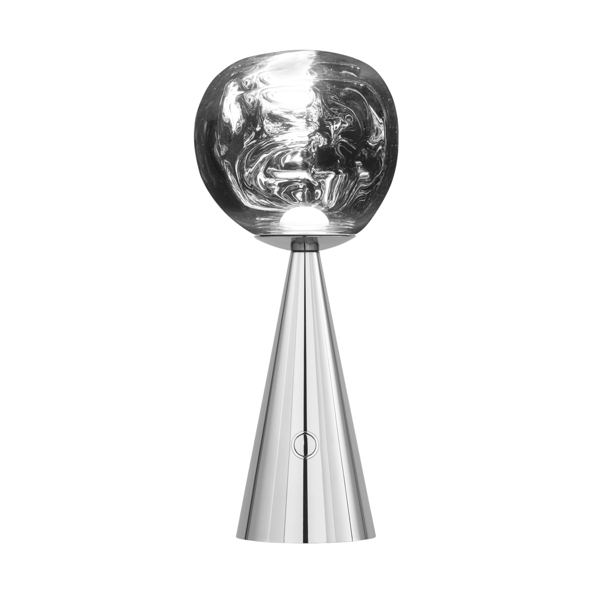 Tom Dixon Melt Portable LED bordslampa 28,5 cm Silver