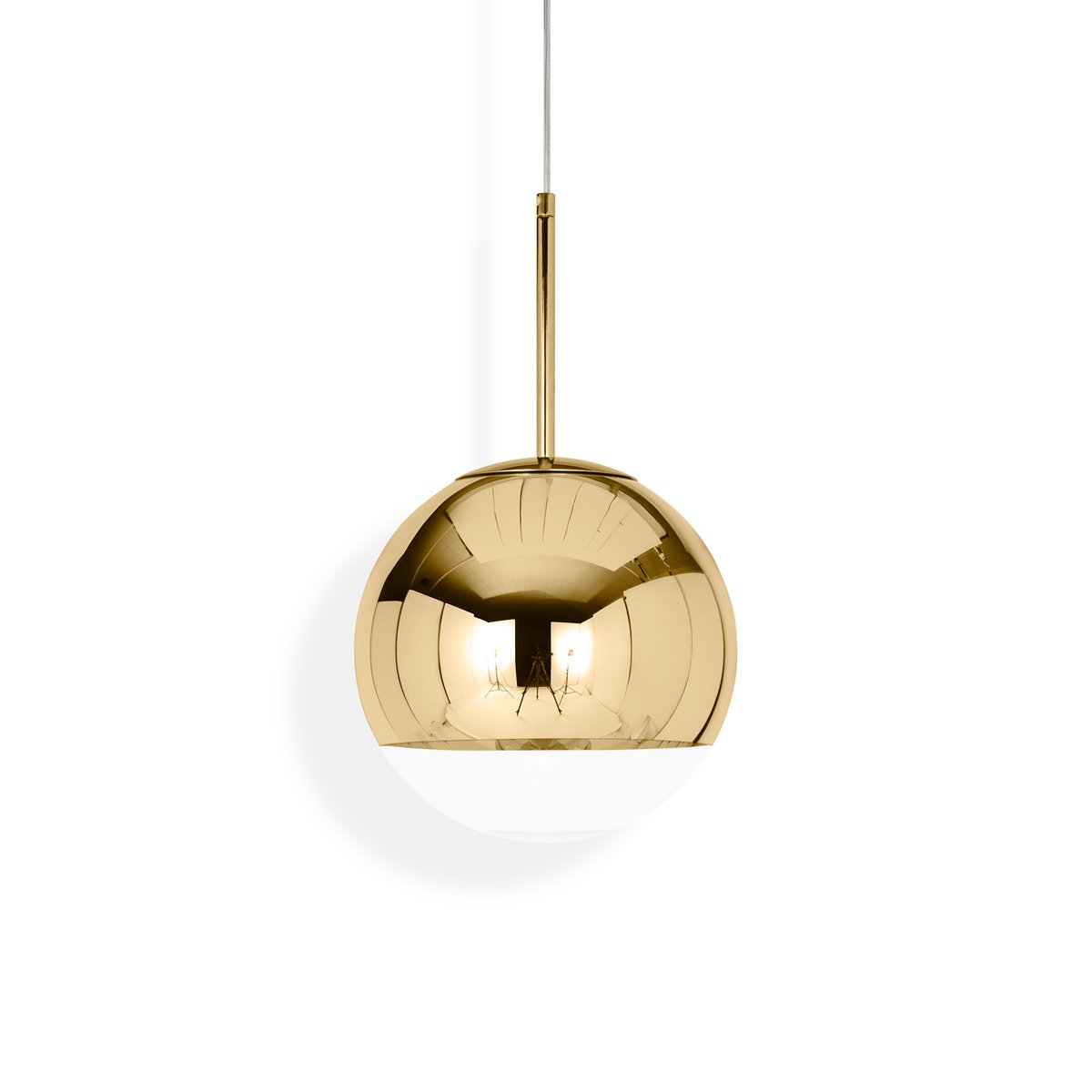 Tom Dixon Mirror Ball pendel LED 25 cm Gold | Skandinavisk Design | Taklampor & Pendlar | Guldfärgad