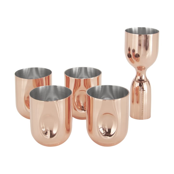 Plum shotglas gåvoset 5 delar - Copper - Tom Dixon